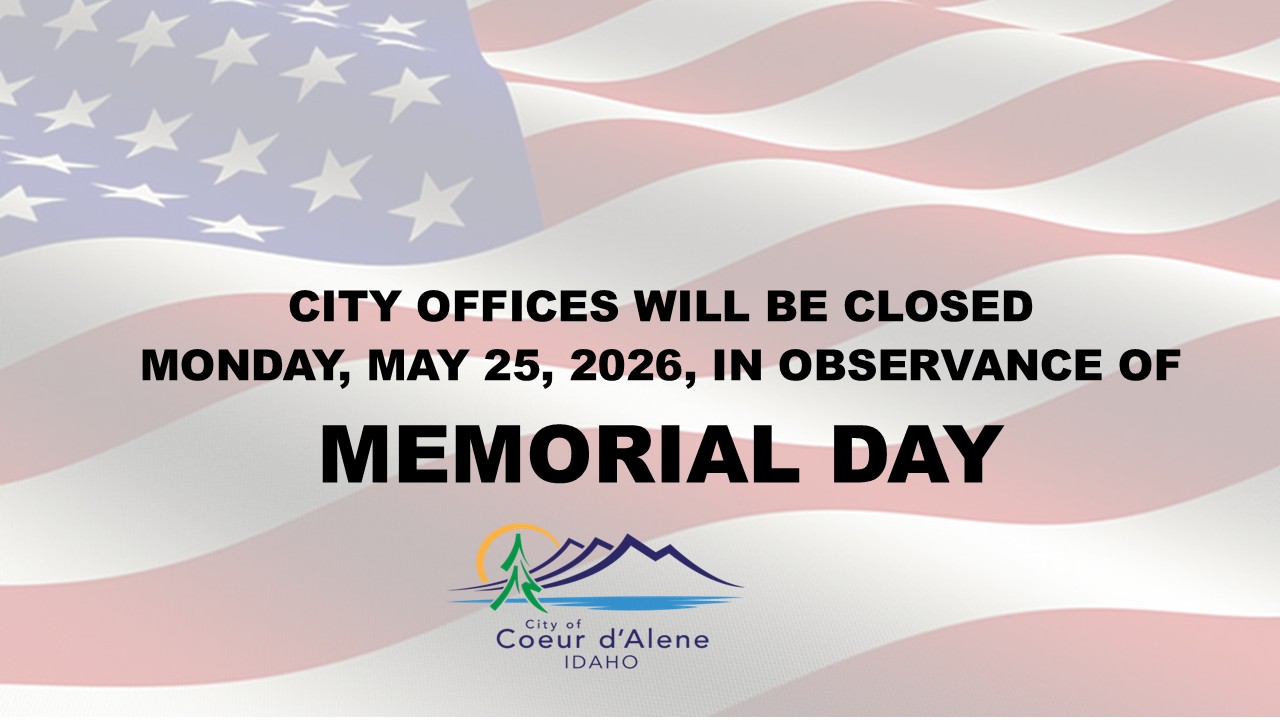 City Offices Closed for Memorial Day Holiday on May 25, 2026