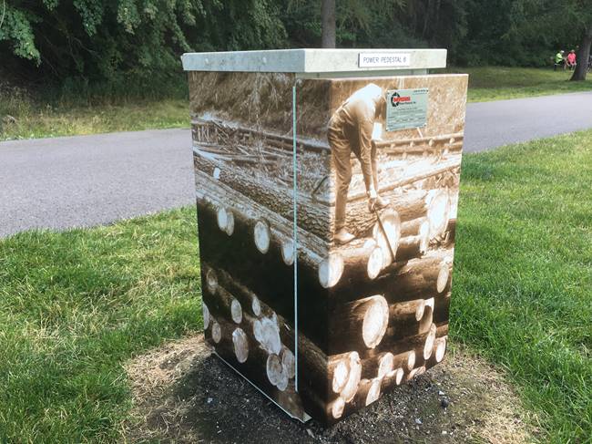 Historical Utility Box Wrap