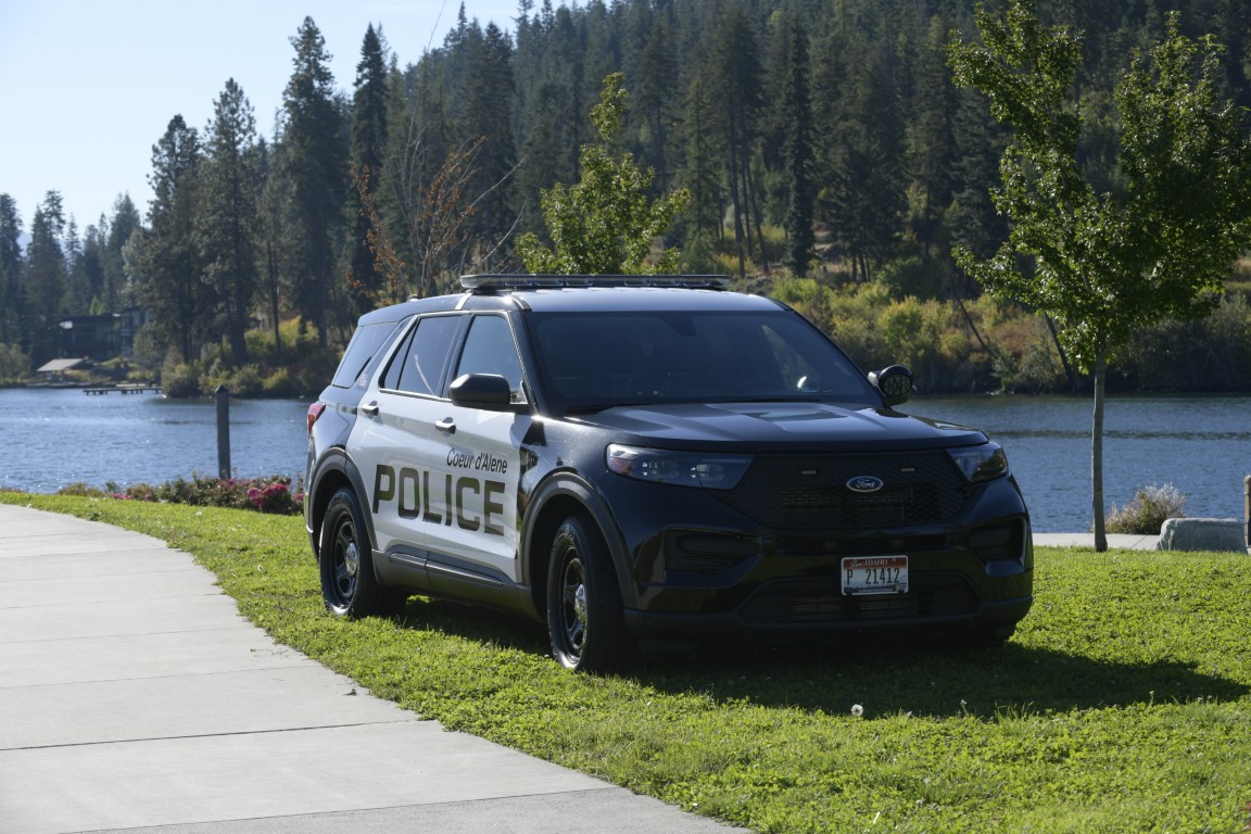 Coeur d'Alene Police Car by the river.